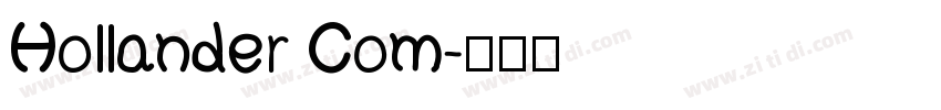 Hollander Com字体转换